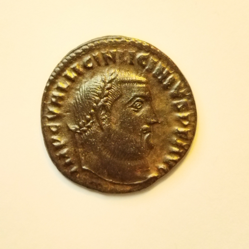 obverse: Licinius I (308-324). AE Follis (3,35 gr). R.\: IOVI CONSERVATORI. qSPL.