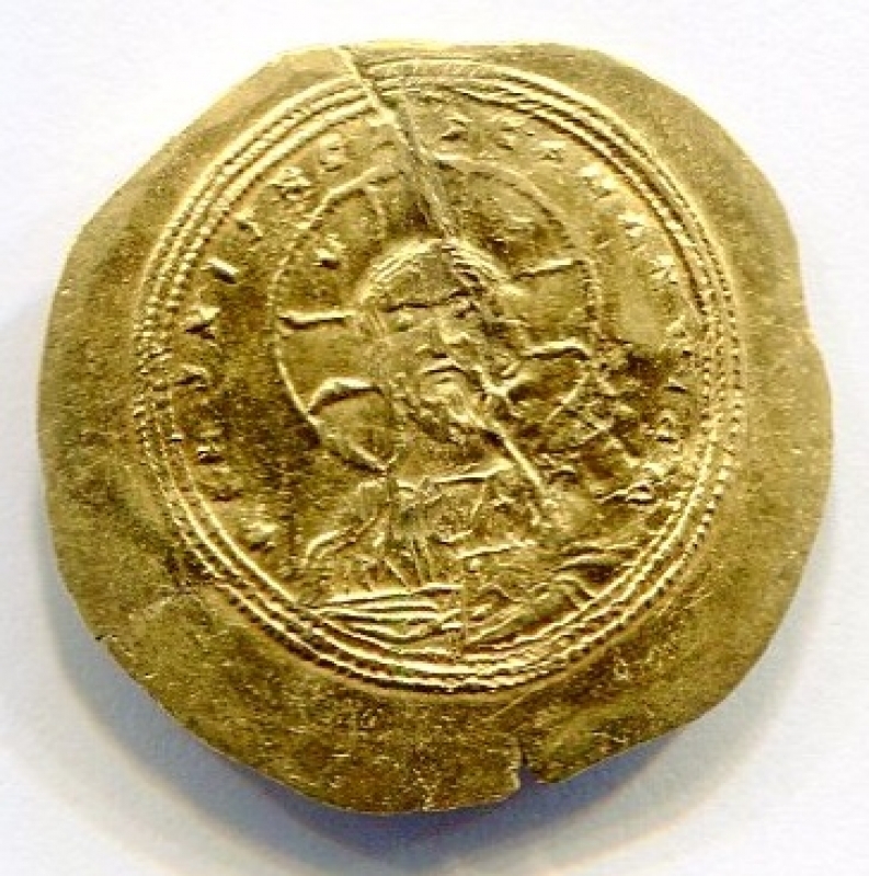 reverse: Impero Bizantino. Costantino IX (1042-1055), Costantinopoli. Au Histamenon (4,36 gr. - 27,80 mm.). R.\: +IhS XIS REX REGNAmEM. Ratto 1970 (Cost VIII). Sear 1830. SPL. NC. Colpetto al rovescio. Note: moneta molto attrattiva.