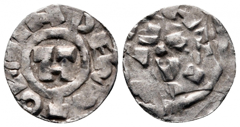 obverse: Lucca. Enrico II (1004-1024). MI Denaro (15 mm - 0,67 gr.). qBB. NC.