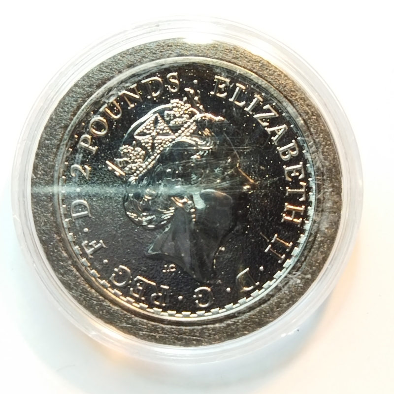 reverse: Golden Enigma Gran Bretagna 2 Pounds 2016 in argento dorato (24kt) 1Oz