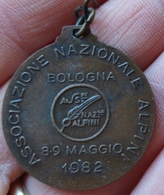 reverse: Bologna. 1982. Adunata Alpini. Cu. Ottima conservazione.
