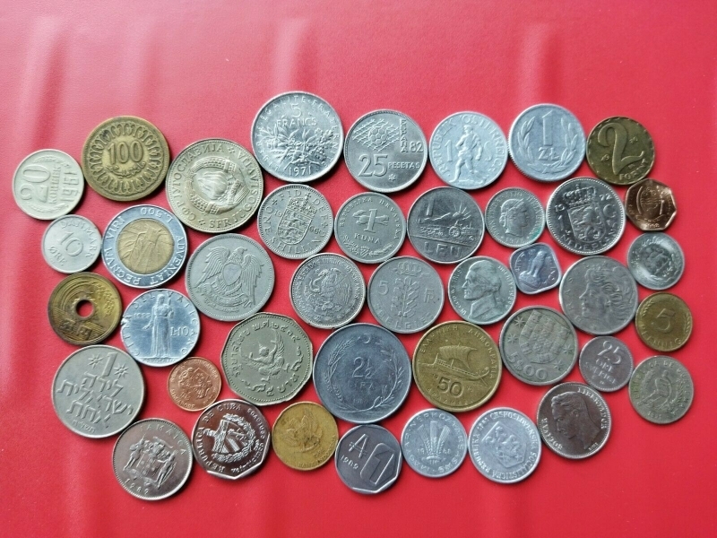 reverse: lotto “WORLD COINS” - Interessante Lotto 41 monete di 41 Paesi esteri diversi! Vedi foto per dettagli e conservazioni.