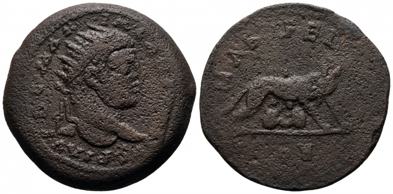 obverse: Caracalla (198-217). Seleucis e Pieria. Laodicea ad Mare. AE Bronzo (33 mm - 19,37 gr). R.\: Lupa con Romolo e Remo. MB. R1. Note: bel modulo largo.



Caracalla (198-217). Seleucis e Pieria. Laodicea ad Mare. AE Bronzo (33 mm - 19,37 gr). R.\: Lupa con Romolo e Remo. MB. R1. Note: bel modulo largo.






Caracalla (198-217). Seleucis e Pieria. Laodicea ad Mare. AE Bronzo (33 mm - 19,37 gr). R.\: Lupa con Romolo e Remo. MB. R1. Note: bel modulo largo.


