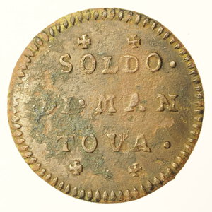 reverse: MANTOVA – SOLDO CARLO VI 1736