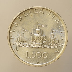 reverse: REPUBBLICA ITALIANA – ARGENTO – 500 LIRE CARAVELLE FDC  ANNO 2000