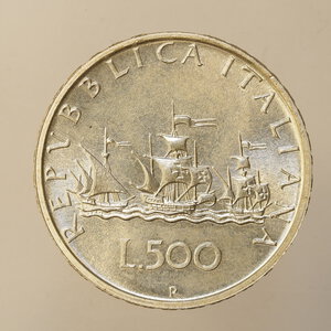 reverse: REPUBBLICA ITALIANA – ARGENTO – RARA 500 LIRE CARAVELLE 1995 FDC