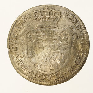 reverse: PIACENZA – X SOLDI FERDINANDO B. 1765/1802