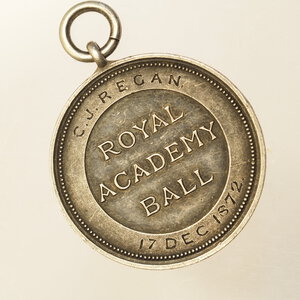 reverse: MEDAGLIA – ROYAL ACADEMY BALL 1872- PROBABILE ARGENTO 30MM
