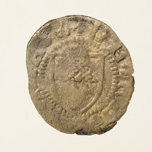 obverse: FERRARA – QUATTRINO NICOLò II D ESTE 1361/1388 R