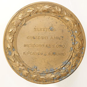 reverse: MEDAGLIA – GAETANO CALVI 1911 – 184GR – 80MM - 