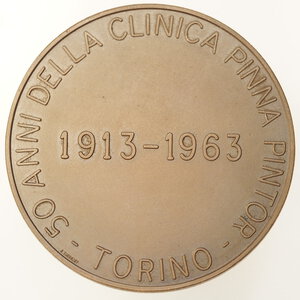 reverse: MEDAGLIA – 115GR – 60MM – 50ANNI CLINICA PINNA PINTOR 1963