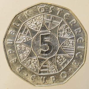 reverse: EURO – AUSTRIA – 5 EURO IN ARGENTO – 2010 WINTERSPIELE