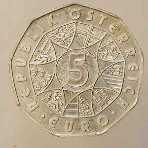 reverse: EURO – AUSTRIA – 5 EURO IN ARGENTO – 2009 JOSEPH HAYDN