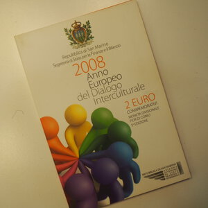 reverse: EURO – SAN MARINO 2 EURO IN FOLDER – ANNO EUROPEO DEL DIALOGO INTERCULTURALE -2007