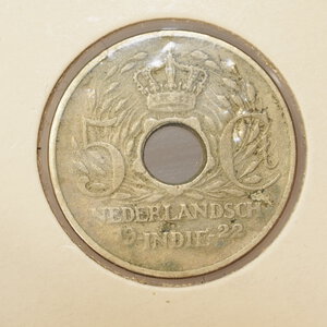 obverse: INDIE OLANDESI – 5 CENTS 1922