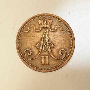 reverse: FINLANDIA - 1 PENNI 1871 – RARO