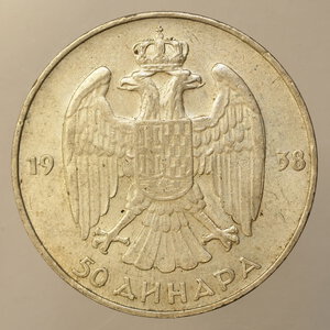 reverse: ESTERO – Ag. - JUGOSLAVIA 50 DINARA 1938