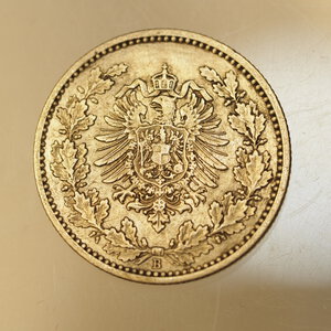reverse: GERMANIA – 50 RENTENPFENNIG 1877B – RARO ARGENTO