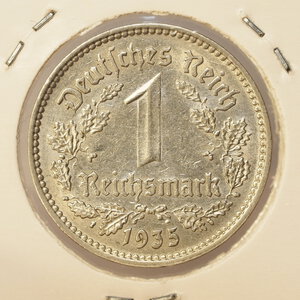 reverse: GERMANIA – 1 REICHSMARK 1935A