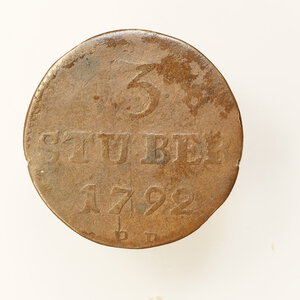 reverse: GERMANIA – JULICH – BERG 3 STUBER 1792