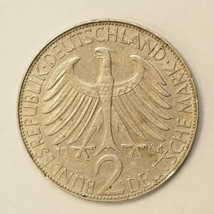 obverse: GERMANIA - 2 MARCHI 1964G