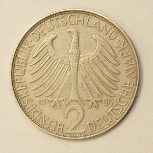 reverse: GERMANIA - 2 MARCHI 1959F