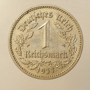 reverse: ESTERO – GERMANIA – 1 REICHSMARK 1937 A