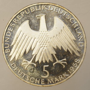 reverse: ESTERO – Ag. - GERMANIA – PROOF – 1968 J