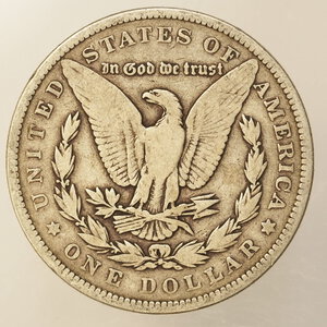 reverse: STATI UNITI – DOLLARO MORGAN ARGENTO – ANNO 1891