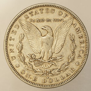 reverse: STATI UNITI – DOLLARO MORGAN ARGENTO – ANNO 1885 S