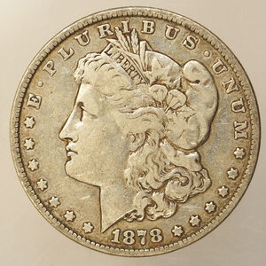 obverse: STATI UNITI – DOLLARO MORGAN ARGENTO – ANNO 1878