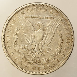 reverse: STATI UNITI – DOLLARO MORGAN ARGENTO – ANNO 1885
