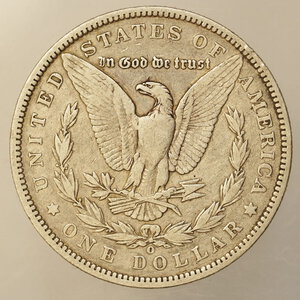 reverse: STATI UNITI – DOLLARO MORGAN ARGENTO – ANNO 1889 O