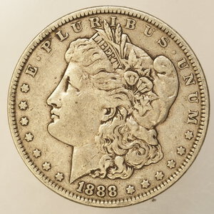 obverse: STATI UNITI – DOLLARO MORGAN ARGENTO – ANNO 1888