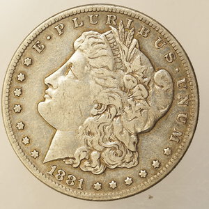 obverse: STATI UNITI – DOLLARO MORGAN ARGENTO – ANNO 1881S