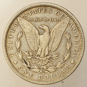 reverse: STATI UNITI – DOLLARO MORGAN ARGENTO – ANNO 1881S