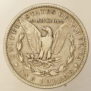 reverse: STATI UNITI – DOLLARO MORGAN ARGENTO – ANNO 1883 S