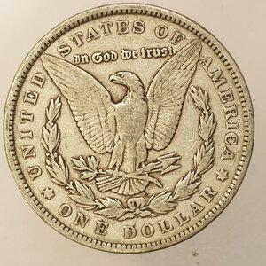 reverse: STATI UNITI – DOLLARO MORGAN ARGENTO – ANNO 1891