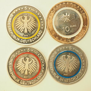 obverse: LOTTO 4 MONETE GERMANIA IN EURO – TUTTE DIVERSE – FACCIALE 25 EURO
