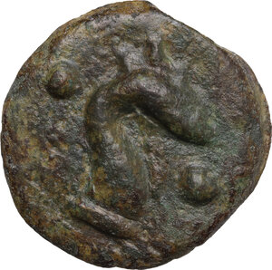 reverse: Central Italy, uncertain . AE Cast Sextans, 3rd century BC