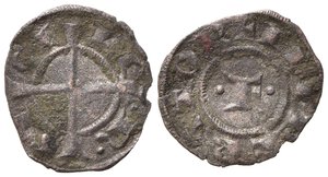 obverse: BRINDISI. Federico II (1197-1250). Quarto di denaro. Mi (0,26 g). MIR 275 - R3. qBB