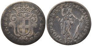 obverse: GENOVA. Dogi Biennali (1528-1797). 5 soldi 1675. MI (1,11 g). MIR 338. MB