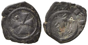 obverse: MESSINA. Federico III (1296-1337). Denaro Mi (0,64 g). Testa coronata a sinistra - R/croce patente, crocetta nel 2° quarto. Spahr 39. BB