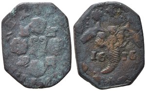 obverse: NAPOLI. Filippo III (1598-1621). Tornese 1616. Cu (4,16 g). Magliocca 71. qBB/BB