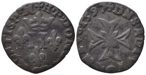 obverse: FRANCIA. Dombes. Henry II de Montpensier. Liard 1597. Mi (1,11 g). MB