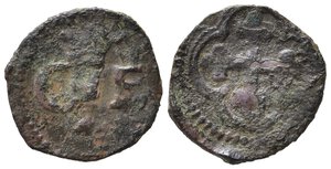 obverse: Carlo Emanuele I (1580-1630). Quarto di soldo. Mi  (0,85 g). B