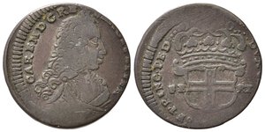 obverse: Carlo Emanuele III (1730-1773). Torino. 2,6 soldi 1740. Mi (3,62 g - 20,6 mm). MIR 937/f. NC. MB