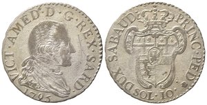 obverse: Vittorio Amedeo III. 10 Soldi 1795. Mi. SPL