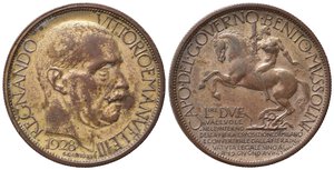 obverse: Vittorio Emanuele III (1900-1943). Buono da 2 lire 1928 