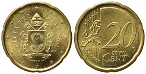 obverse: VATICANO. Monetazione in Euro. Francesco. 20 Centesimi 2018. FDC